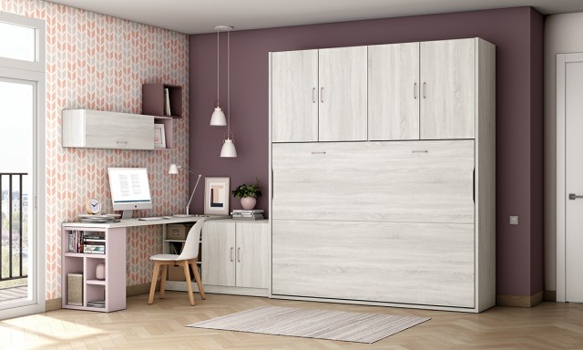 CAMA ABATIBLE HORIZONTAL CON ALTILLOS
