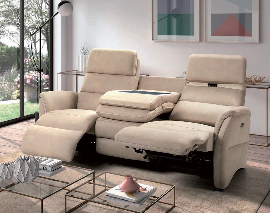 SOFA RELAX ELECTRICO CON MESA ARCON CENTRO UNIDA 