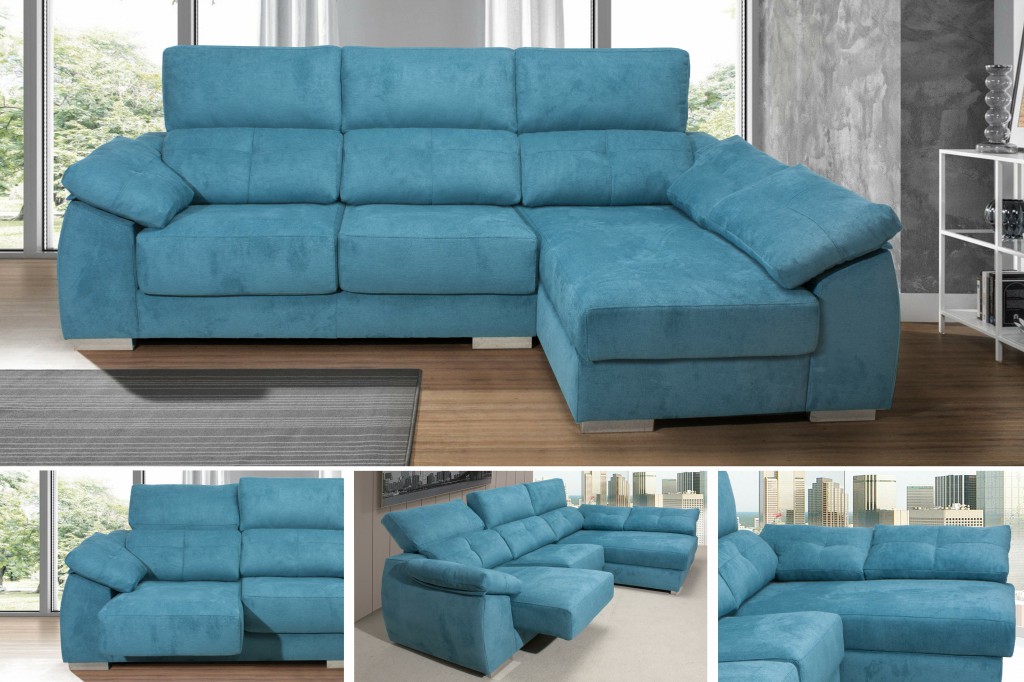 Sofa Cheslong, catálogo de Sofás y Sillones MUEBLES RUIZ